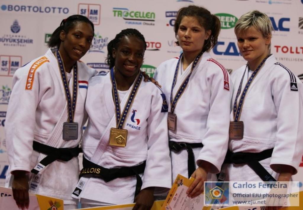 Emane wins third European title