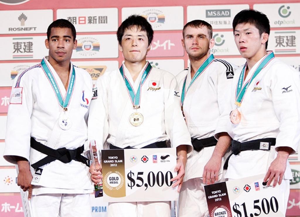 Japan claims all five gold medals at first day of Grand Slam Tokyo