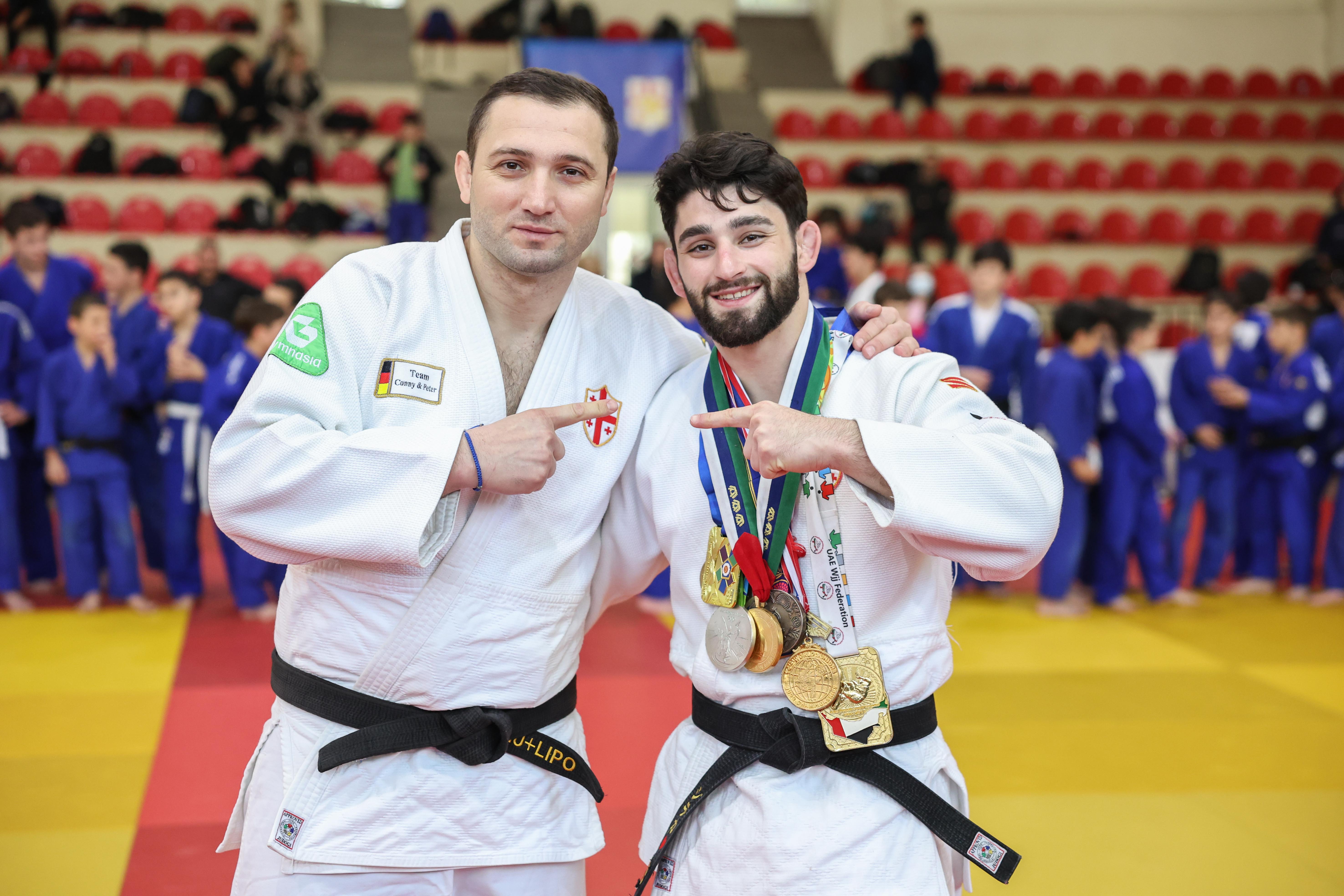 Inspiring the next generation: Liparteliani and Zirakashvili at the EJU Kids Camp
